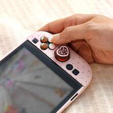 IINE Switch 2 (2025) 保護殼，硬質 PC 外殼，輕量全方位保護，精準開孔設計，可愛波點圖案，粉色 & 薄荷巧克力色 - 查看 10