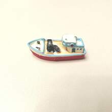 迷你景觀魚缸裝飾船飾品配件 釣魚船 游艇 船模型 小雕像 手作家居裝飾 - A - 查看 7
