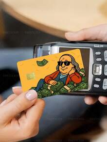 1pc Monopoly Credit Card Cover Sticker Protective Card Sleeve, Wealth Dollar PVC Material Anti-Fingerprint Durable Anti-Scratch Wear-Resistant Skin, Party Birthday Gift, Suitable For Men And Women, Small Chip Cards, Bank Cards, Credit Cards, Transit Cards, Key Cards, Student Campus Cards Personalized DIY, Privacy Protection - Multicolor - View 6