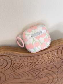Pink Cherry 4/Pro 3/Pro 2/3rd Gen/2nd Gen/1st Gen/2nd Gen Wireless Bluetooth Earphone Protective Case For Women - Pink - View 5