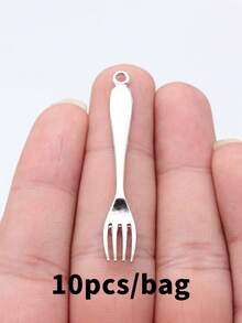 10pcs 55x8mm Fork Charms Pendant For DIY Jewelry Making Necklace Keychain Phone Chain Bracelet Making Accessories Handmade Craft Making Findings - Fork - View 14
