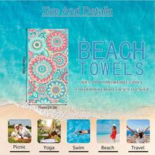 1 pièce/24 pièces Serviette de plage à motif mandala vintage, couverture de plage surdimensionnée en microfibre ultra-fine, serviette de bain super absorbante, convient pour les voyages, la piscine, la plongée, le surf, le yoga, le camping, plusieurs tailles, accessoires de plage, applicable pour la plage, la piscine, les voyages, le camping, le yoga - Multicolore - Voir 24