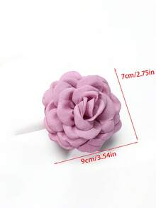 1pc 9cm Ladies' Elegant Fabric Big & Multilayer Rose Flower Hair Clip For Daily Use Boho Valentine's Day Valentines Hair Claws Claw Clips Hair Clips Hair Jaw Clip Hair Clamps Hair Clutch Hair Claw Clip, Beach Accessories Fall Winter Hair Accessories For Women For Vacation Outfits Woman Valentines Gift Summer,Holiday,Travel,Festival,Party - Purple - View 2