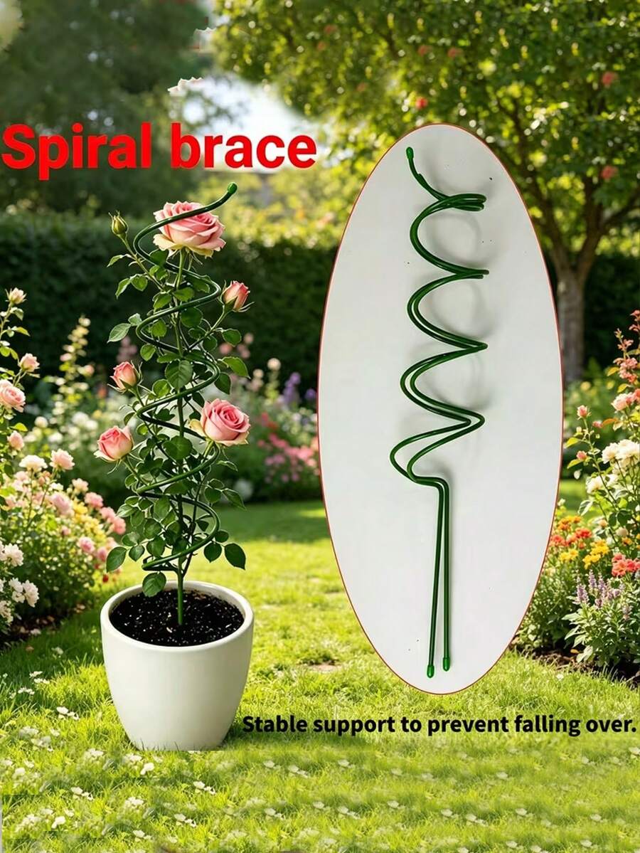 Rustproof Iron Trellis For Climbing Plants Green Plant Vine Support Stand For Potted Flowers Indoor Outdoor Balcony Garden Patio - Multicolor - View 1