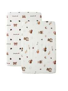 2pcs Soft Comfortable Breathable Baby Animal Pattern Fitted Sheets (39.37*23.62) Inch, (47.24*23.62) Inch, (51.96*28.34) Inch - Multicolor - View 18