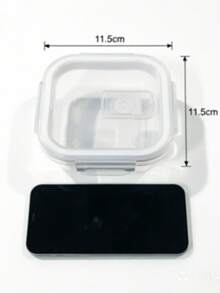 微波炉适用玻璃便当盒，带盖，分隔式食物储存容器，防漏午餐盒，适用于办公室、学校、野餐、备餐 - 多色 - 查看 17
