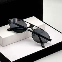 1 paire de lunettes de luxe à monture complète pour hommes 2026, style rétro décontracté, convient pour la photographie, la conduite, les voyages, la plage, la vie quotidienne et d'autres occasions. Couleur unie rétro - Multicolore - Voir 4