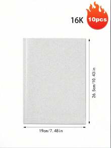 10 Pcs Film Sampul Buku Transparan Self-Adhesive, Desain Pra-Potong Tanpa Potong, Pelindung Buku Teks Tahan Air, Dekorasi Bening Minimalis, Sleeve Ringan Portabel untuk Buku Catatan Siswa & Buku Sekolah A4 16K A5 - A - View 13