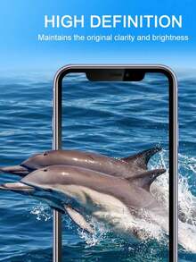 3片裝高解析度防刮鋼化玻璃螢幕保護貼，適用於 iPhone 17/16 Pro Max/16/16 Pro/16 Plus/15 Pro Max/15/15 Pro/15 Plus/14 Pro Max/14/14 Pro/14 Plus/13 Pro Max/13/13 Pro/12/11，附絲網印刷黑色邊框，螢幕保護貼 - 白色 - 查看 7