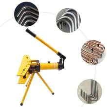 SENDERPICK Manual Tube Bender Manual Hydraulic Pipe Bender Manual Pipe Bender Set - Amarillo y negro - Ver 6