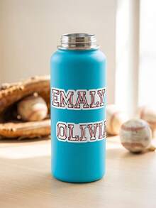 10 buah Stiker Nama Baseball Kustom, Stiker Nama Bertema Olahraga yang Dipersonalisasi, Label Stiker untuk Sekolah, Perlengkapan Sekolah dan Olahraga, Botol Minum, Helm - MultiWarna - View 5