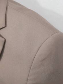 Plus Size 5 Pcs Men's Suit Tuxedo Vest Pants Tie Bowtie Lapel Collar Flap Pockets For Commuting Daily Wearing Party Various Occasions - Champagne - View 8