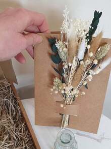1/2/6pcs Mini Rabbit Tail Artificial Flower Bouquet, Suitable As Bridesmaid Invitation And Flower Girl Gift Box, Also Suitable For Bohemian Style Wedding Table Centerpiece Decoration, Small Vase Decoration, Small Birthday Cake Decoration, Autumn Decoration, Etc. - Multicolor - View 13