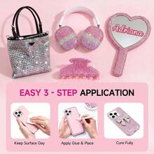 24000pcs 30-Grid (SS10) Flat Bottom Resin Rhinestone Set,DIY Craft Rhinestone Stickers,Craft Materials,Clothing Decoration,Jewelry Making,Suitable For Gift Box Embellishment,Name Tag Decoration,Comes With 4Pcs Jewelry Glues,Tweezers,Pen - A - View 6