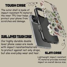 Funda de teléfono Forest Garden para iPhone 17 16 15 14 13 12 11 Pro Plus Max, funda protectora con animales del bosque botánico para Samsung S21 S22 S23 S24 S25 Ultra - rosa claro - Ver 8