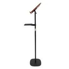 1pc Floor-Standing Reading Stand, Height Adjustable Book Stand, Rectangular Reading Stand With Tray For Office, Living Room, Kitchen, Study Room, Library, Music Room, Studio - Black - View 11