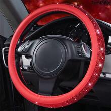 Car Full Diamond Hot Stamping Steering Wheel Car Handle Cover, 15 Inches Including Inner Ring Personalized Male And Female Universal Steering Wheel Cover - Rhinestone Steering Wheel Cover - View 1