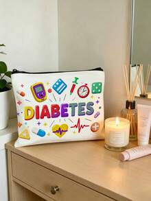 Borsa per la conservazione dei medicinali con motivi di medicinali, leggera, portatile, multifunzionale, regalo per amici, famiglie, professionisti sanitari. - Multicolore - Visualizzare 6