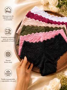 QMHWYA Women Briefs - Multicolor six-piece set - View 5
