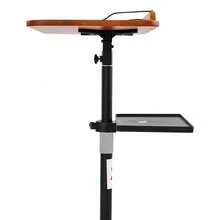 1pc Floor-Standing Reading Stand, Height Adjustable Book Stand, Rectangular Reading Stand With Tray For Office, Living Room, Kitchen, Study Room, Library, Music Room, Studio - Black - View 7
