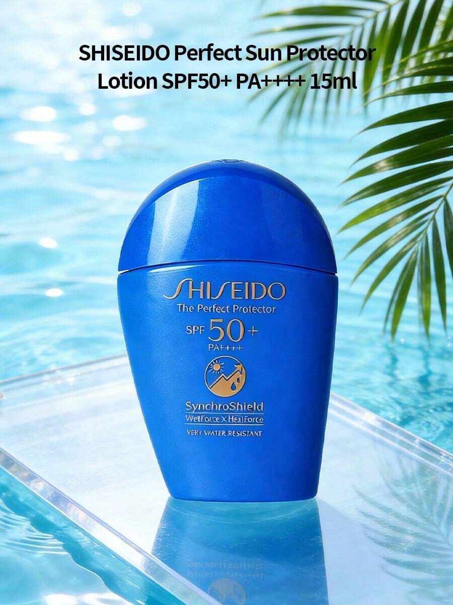 1件裝 新版 SHISEIDO 防曬水力乳液 15ml 高效奢華防水長效臉部防曬乳，適合日常通勤、海灘度假、戶外活動，溫和清爽的防曬必備，女性奢華禮品 SHISEIDO-10108254801CN - 白色 - 查看 1