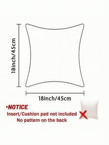1/2pcs Vintage Blue Branch & Leaf Throw Pillow Cover, Blue-Green Gradient Leaf With Blue Small Flower, Versatile Decorative Cushion For Living Room & Bedroom, Pillow Insert Not Included - Multicolor - View 3