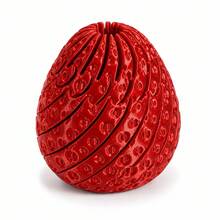 1pc Printed Spiral Strawberry Stress Relief Toy, Fidget Toy, Desktop Classroom Reward Small Gift, Party Favor - Multicolor - View 9