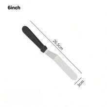 Baking Spatula, Frosting Spatula, 6 Inch/8 Inch Angled Frosting Spatula, Stainless Steel Offset Spatula, Curved Offset Blade Professional Frosting Spatula, Cream Cake Spatula, Lightweight Plastic Handle Frosting Spatula, For Cake Decoration, Baking, Kitchen, Kitchen Accessories - View 7