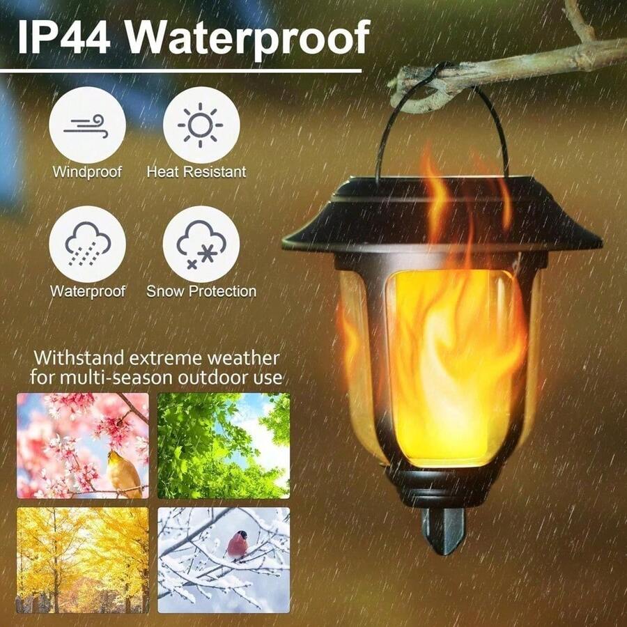 LP65 太陽能草坪燈 戶外景觀裝飾氛圍燈 太陽能充電 鎳電池 鎢絲燈串燈 適用於庭院花園門廊裝飾 - 均碼 - 查看 1