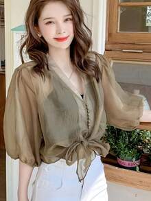 Women Blouses & Shirts - Black - View 7