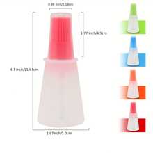 1pc Factory Stock Silicone Oil Bottle Brush With Lid, Graduated Scale, BBQ Basting Brush, Sauce Brush, Butter Brush, Kitchen Tool Wholesale - View 8