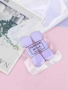 RANCAI 6入方型拇指美妝蛋，不結塊、乾濕兩用迷你手指海綿，多色可選 - 彩色 - 查看 16