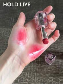 HOLD LIVE 水光晶透鏡面亮澤固色唇凍 H04 甜芭樂粉 - H04 Bale Pink Lipstick - 查看 3