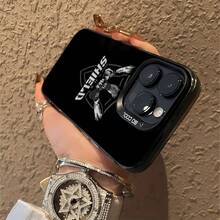 Tema de boxeo de SHIELD en blanco y negrofunda de teléfono Fundas compatibles con ,Apple,VIVO,OPPO,,, y Honor.Fabricadas en silicona TPU,ofrecen protección contra golpes y caídas. - Negro - Ver 6