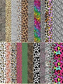 Papel de transferencia con estampado de leopardo, serie Fresh Natural, papel de impresión de arcilla polimérica, tamaño 5.82 * 3.93 pulgadas, adecuado para impresión de transferencia especial de arcilla polimérica en la fabricación de joyas y pendientes de arte DIY - A - Ver 1
