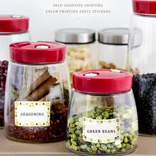 [Waterproof Labels With Tag Pens Included] 120pcs+Reusable Waterproof Blackboard Labels With Tag Pens - Removable Stickers Suitable For Storage Containers, Mason Cans, Bottles, Food Storage Rooms, And Office Accessories, Gif - A - View 3