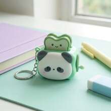 Cute Cartoon Mini Toaster Fidget Toy Keychain, Hand Crank Pop-Up Toast Machine Bag Charm Key Ring Gift - Unisex - View 12