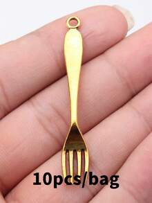 10pcs 55x8mm Fork Charms Pendant For DIY Jewelry Making Necklace Keychain Phone Chain Bracelet Making Accessories Handmade Craft Making Findings - Fork - View 12