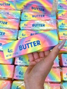 1pc Butter Stick Shaped Slow Rebound Realistic Food Design, Suitable For Hand And Desktop Use, Applicable For Anxiety Relief, Office Relaxation And Home Decor, Best Gift For Family And Friends (Random Color) - One Size Fits All - View 10