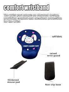 Cute Animal Mouse Pad With Wrist Rest, Cartoon Animal Wrist Guard Mouse Pad, Ergonomic Mouse Pad, Anti Slip Bottom, Smooth Textured Surface, Memory Foam Wrist Rest, Reduces Hand Fatigue And Pain, Suitable For Gaming, Work, Study, Office - View 5