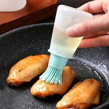 1pc Factory Stock Silicone Oil Bottle Brush With Lid, Graduated Scale, BBQ Basting Brush, Sauce Brush, Butter Brush, Kitchen Tool Wholesale - View 2