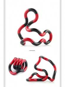 Unlockable Tangle Twist Deformable Fidget Rope, Portable Sensory Anti-Anxiety Stress Relief Desktop Novelty Gift - 1 - 查看 2