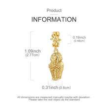 1pc 18K Gold Plated Openable Mummy Pendant, Mysterious Ancient Legend DIY Necklace Bracelet Accessory, Daily Wear, Cool Party Gift Jewelry - Gold - View 3