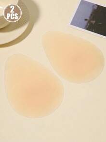 1 paire de coussinets rehaussants en silicone réutilisables avec trous respirants, inserts de soutien-gorge adhésifs invisibles, coussinets push-up pour robes dos nu, confortables et lavables pour mariage, fête et port quotidien - Nude - Voir 6