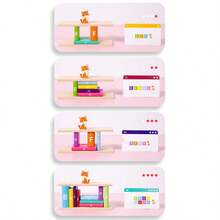 1 Set Children's Educational Wooden Cat Letter Stacking Blocks, Colorful Cartoon Letter Shapes, Concentration Training Early Education Enlightenment Toy, Parent-Child Interactive Stacking Block Toy Set - Multicolor - View 4