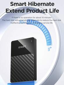 EAGET Portable External Hard Drive - 500GB Capacity, 6.35cm USB 3.0 Mechanical HDD, High-Speed Data Transfer, Plug And Play, Multiple Colors Available, Suitable For PCs, Multi-Functional Data Transfer, Stylish Design, Construction. - View 4