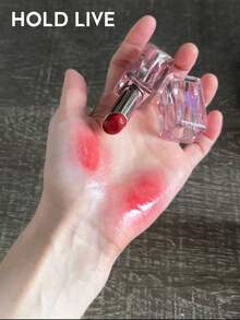 HOLD LIVE Crystal Clear Watery Glossy Solid Lip Jelly H02 Crystal Watermelon Red - H02 Watermelon Red Lipstick - View 3