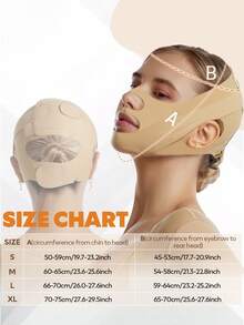 larrycard 1 buah Tali Pembentuk Wajah V-Shaped untuk Wanita - Aprikot - View 8
