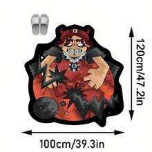 1pc Floor Mat/Rug (Rug, Carpet, Bath Mat, Bath Rug, Door Mat, Runners), Modern Creative Cartoon Fun INS Style Planet Mars Boy Alien Decorative Rug, Suitable For Bathroom, Kitchen, Entrance, Hallway, Bedside, Living Room, Bedroom, Etc., All-Season Machine Washable Soft Floor Mat, Aesthetic Home Decor - Multicolor - View 13