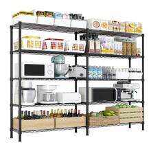58''  Adjustable  Storage Shelves 1500LBS  NSF  Wire Shelving Unit 5 Tier Metal Shelving Storage Rack Shelves Storage Heavy Duty Garage Shelf Pantry Shelves Kitchen Shelving,  58''*71''H* - 1 - View 8